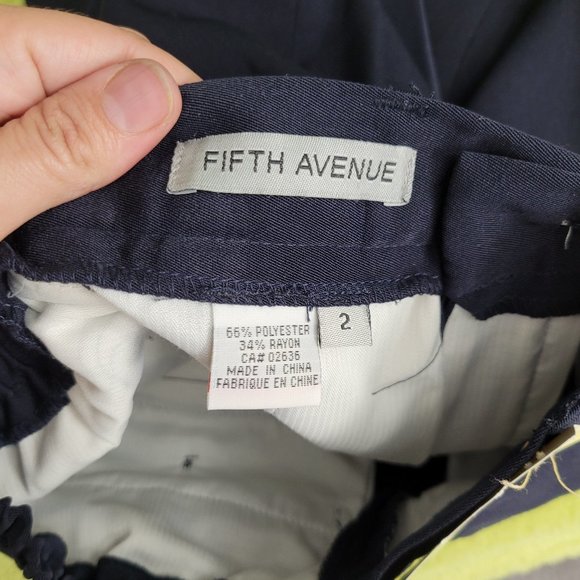 Fifth Avenue 🆕️ Kids Formal Blue Pleat Front Dress Pants Slacks Elastic Waist - Picture 14 of 14